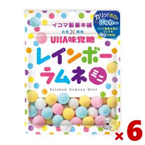 味覚糖 レインボーラムネミニ 30g×6入 (ポイント消化)(np)(賞味期限2024.11月末) メール便全国送料無料