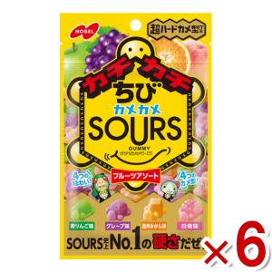 ノーベル カチカチちびカメカメサワーズグミ フルーツアソート 70g×6入 (ポイント消化) (np) (new) メール便全国送料無料