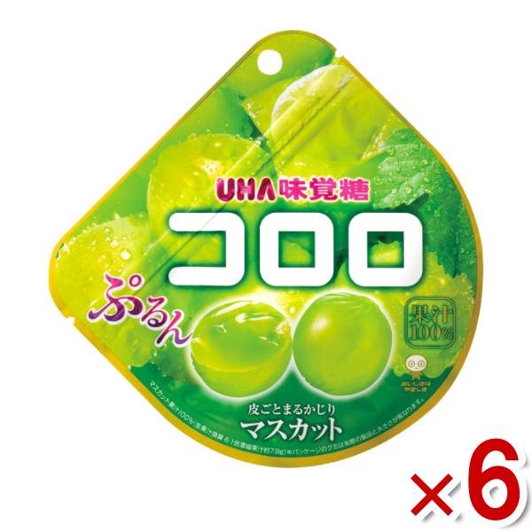 味覚糖 コロロ マスカット 48g×6入 (ポイント消化) (np)(賞味期限2024.12月末) ...