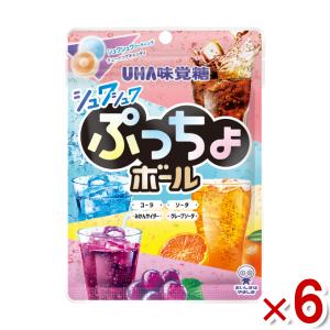 味覚糖 ぷっちょボール しゅわしゅわ炭酸アソート 6入   メール便全国