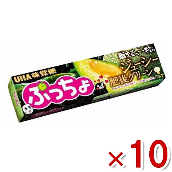 味覚糖 ぷっちょスティック ジューシー肥後グリーン 10粒×10入 (ポイント消化) (np2-) ...