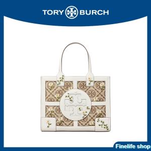 TORYBURCHトリーバーチ レディース ELLA T MONOGRAM EMBROIDERY エラ Tモノグラム エンブロイダリー トートバッグ 80864