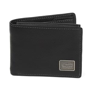 Levi's（リーバイス） メンズ財布 Levi's 2つ折り ブルー デニム× 牛革