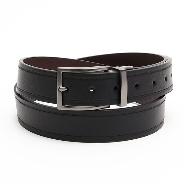 メンズベルト 人気ブランド ゲス-GUESS-  35ミリ リバーシブル ブラック×ブラウン ドレス...