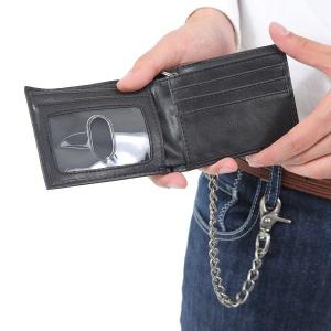 メンズ財布 本革 ワレットチェーン付き ディッ...の詳細画像4