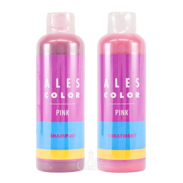 リニューアル アレスカラー ピンク シャンプー＆トリートメント セット 200ml＆200g ALE...