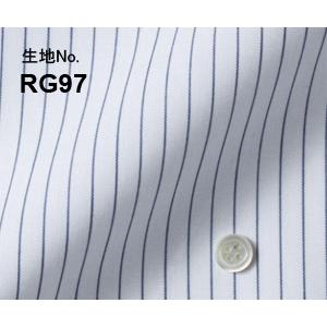 オーダーシャツ ワイシャツ メンズ 生地番号 RG97　形態安定 　ストライプ柄｜yuma