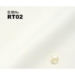 オーダーシャツ ワイシャツ メンズ 生地番号RT02  形態安定/白無地