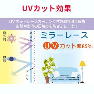 セール フラットレースカーテン 間仕切りカーテ...の詳細画像5