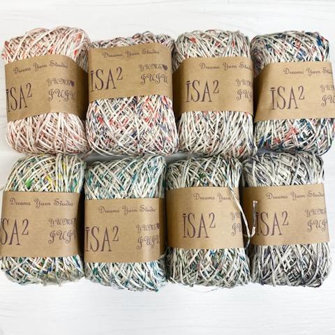 B.　綿ギマ（特殊スペック染）２本撚り　８色セット