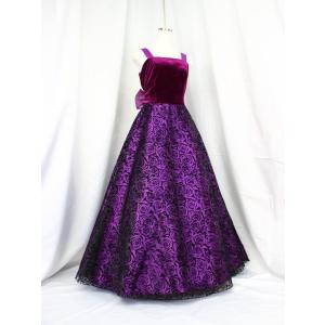 ゆめりすと オーロラv7 ネイビー 140 (11)：演奏会発表会用ドレス