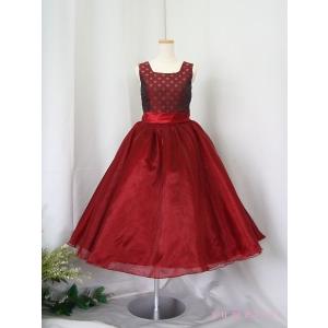 ゆめりすと シャンテボア ワイン 140：演奏会発表会用子供ドレス