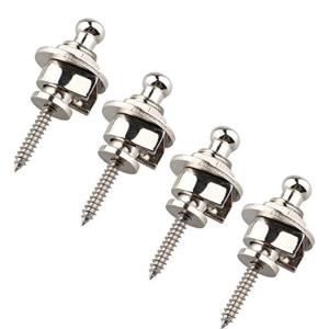 4個 ギターストラップロックピン メタル製 エレキギター用