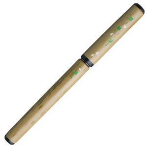 あかしや 天然竹筆ペン #50 クローバー 透明ケース 2700MP-50｜yumegazai