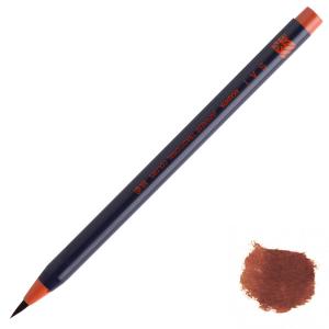 筆ペン あかしや 水彩毛筆 「彩」 茶色｜yumegazai