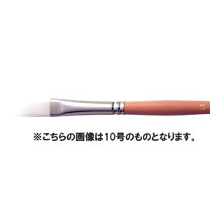 水彩筆 アルテージュ画筆 キャムロンホワイト 410 水彩筆 フラット 4号｜yumegazai