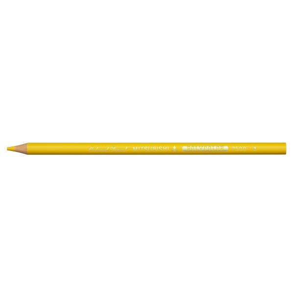 三菱鉛筆 ポリカラー 色鉛筆 7500 やまぶきいろ 12本 (1ダース)