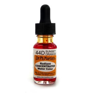 インク Dr.Ph.Martin’s ドクターマーチン ラディアント 1/2オンス 15ml 44D サンセットオレンジ｜yumegazai