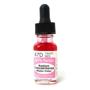 インク Dr.Ph.Martin’s ドクターマーチン ラディアント 1/2オンス 15ml 47D タヒチレッド｜yumegazai