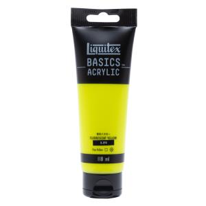 Liquitex リキテックス BASICS ベーシックス 118ml 蛍光イエロー