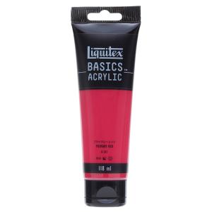 Liquitex リキテックス ベーシックス アクリル絵具 118ml #415 B-202 プライマリーレッド｜ゆめ画材