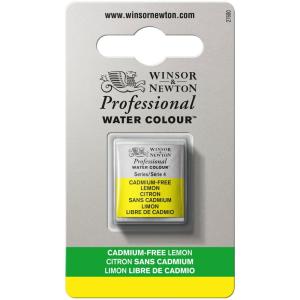 Winsor＆Newton プロフェッショナル ウォーターカラー ハーフパン 898 カドミウムフリー レモン｜yumegazai