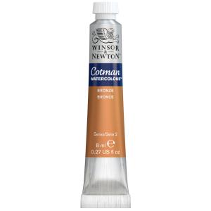 Winsor＆Newton コットマン ウォーターカラー 8ml チューブ 058 ブロンズ｜yumegazai