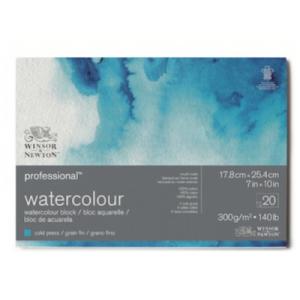 Winsor＆Newton プロフェッショナル水彩紙ブロック 中目 300g 17.8×25.4