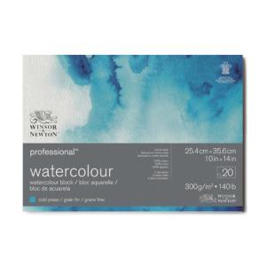 Winsor＆Newton プロフェッショナル水彩紙ブロック 中目 300g 25.4×35.6｜yumegazai