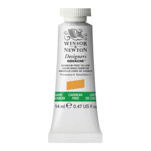 Winsor＆Newton デザイナーズ・ガッシュカラー 14ml 890 カドミウムフリー イエロー｜yumegazai