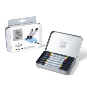 Winsor＆Newton ウォーター カラーマーカー 6色セット｜yumegazai