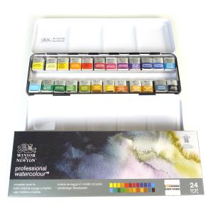 【緊急値下】WINSOR & NEWTON 水彩絵具セット 画材の専門店］e-画材.com ウィンザー＆ニュートン水彩絵具セット 107