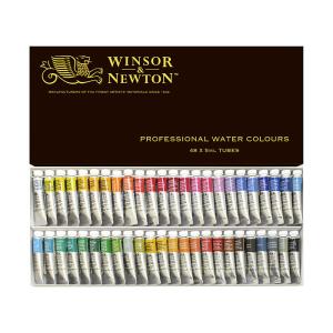 Winsor＆Newton プロフェッショナル ウォーターカラー 5ml チューブ 48色セット｜yumegazai