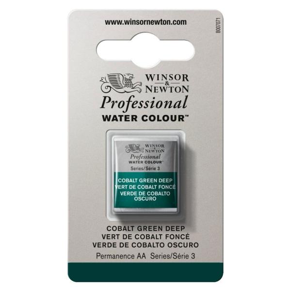 Winsor＆Newton プロフェッショナル ウォーターカラー ハーフパン 185 コバルト グリ...