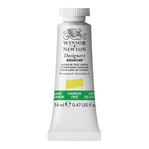 Winsor＆Newton デザイナーズ・ガッシュカラー 14ml 898 カドミウムフリー レモン (3本パック)｜yumegazai