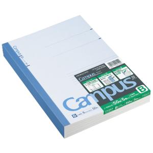 コクヨ キャンパスノートセミB5 A罫7mm 5冊パック : カウモール