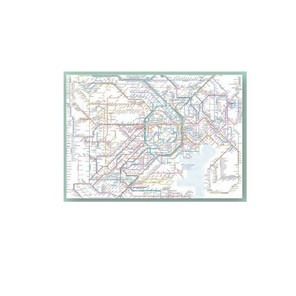 鉄道路線図 クリアファイル 首都圏 英語版