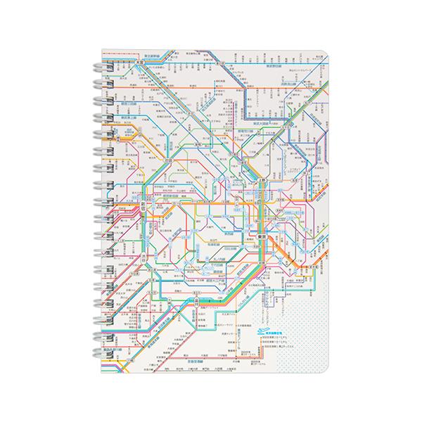 鉄道路線図 リングノート B6 首都圏 日本語 RRNSJ