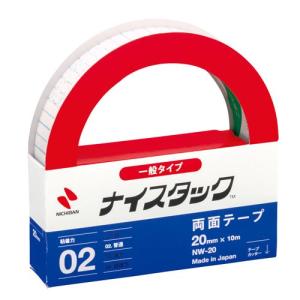 ニチバン 両面テープ ナイスタック 一般タイプ 20mm×10m NW-20｜yumegazai