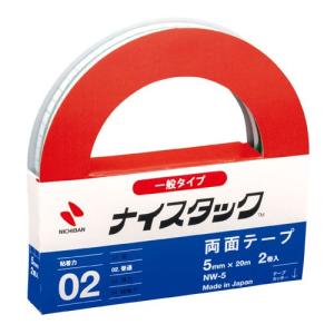 ニチバン 両面テープ ナイスタック 一般タイプ 5mm×20m NW-5｜yumegazai