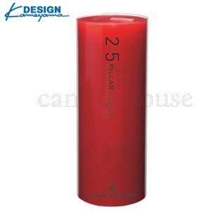 カメヤマキャンドル 2×5 ピラーキャンドル レッド