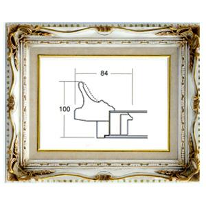 油彩額 7802 アンティークアイボリー F15 アクリル付｜yumegazai
