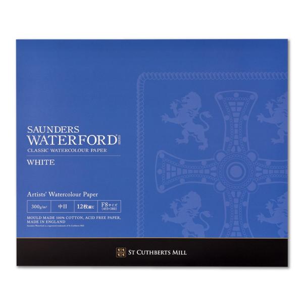 WATERFORD ウォーターフォード 水彩紙 コットン100％ 300g/m2 中目 ホワイト ブ...