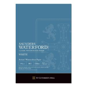 WATERFORD ウォーターフォード 水彩紙 ホワイト 細目 A4パッド WHT-A4｜yumegazai