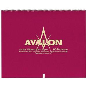 AVALON アヴァロン 水彩紙 コットン100％ 300g/m2 中目 スプリング F3 (273×220mm) 12枚とじ AVS-F3｜yumegazai