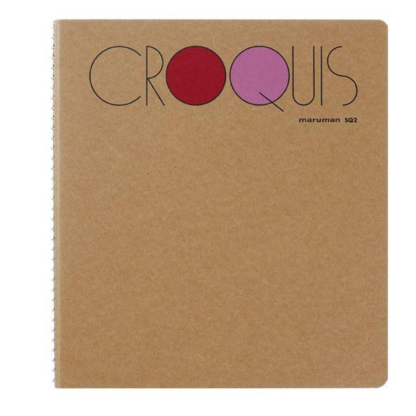 CROQUIS クロッキーブック SQサイズ（179×155mm） ※クリームコットン紙