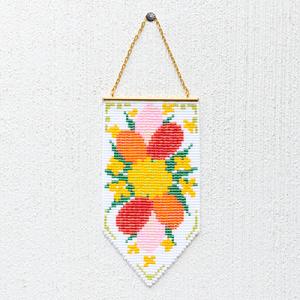 MIYUKI デリカビーズ織り タペストリーキット 菜の花とチューリップ BHD173｜yumegazai