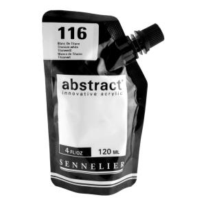 セヌリエ アクリル絵具 abstract アブストラクト 120ml 116 チタニウムホワイト｜yumegazai