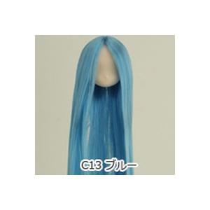 オビツ21 オビツドール 21HD-01 植毛ヘッド ホワイティ ブルー 人形の頭 ウィッグ 髪の毛付き｜yumegazai