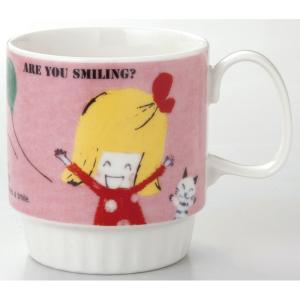 小倉陶器 SMILING MUG スマイリングマグ ガール｜yumegazai